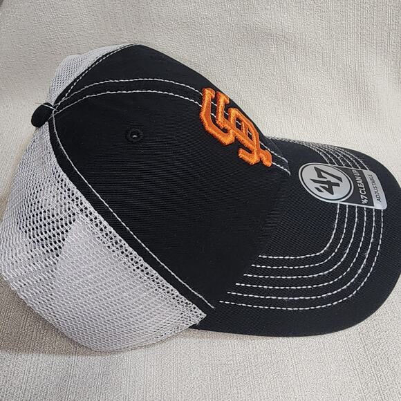 San Francisco giants snapback trucker hat WHITE/BLACK New ERA - Picture 8 of 8